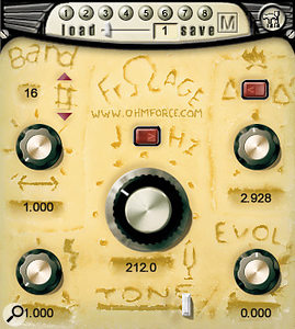 Frohmage, a seriously mad plug-in. Not recommended for those with a nervous disposition, this is one of many VST effects that come bundled with the Receptor VIP.