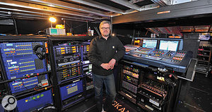 Muse’s monitor engineer, Adam Taylor.