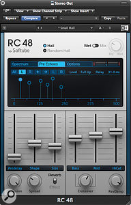 RC48 features six distinct early reflections or 'pre-echoes' which can be positioned by the user.