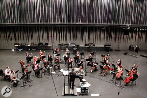 The single day's orchestral recording for the new album took place in the impressive Harpa Concert Hall, with its state-of-the-art remotely variable acoustics.