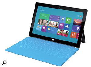 With a larger yet slimmer screen than the iPad and an array of colourful keyboard options, Microsoft's Surface could be a major player on the tablet scene.