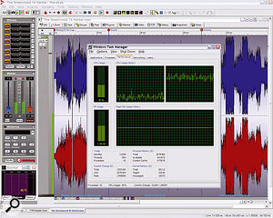 When you're running stereo audio editors (such as Wavelab 6, shown here) and stand-alone soft synths or samplers, and even in most multitrack sequencers when you're only running a single track, only one core of a multi-core CPU will be heavily used, although any others available may help with disk access, the user interface and other applications that are running simultaneously.