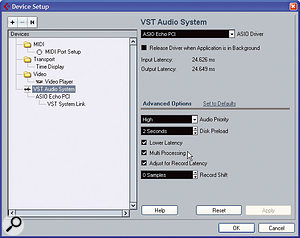 Audio applications (such as Cubase 4 and Reaper, shown here) tend to have specific tick-boxes to allow you to enable multi-processing support, so make sure these are activated if you want to achieve the best performance.