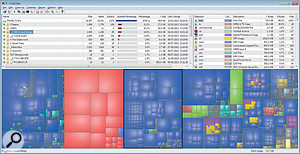 WinDirStat provides an informative way to find out what's taking up most space on your drives prior to a clean-up.