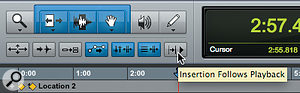 Many ‘problems’ with Pro Tools can be traced to users accidentally hitting one of these buttons below the main Edit tool selection.