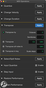 ...MIDI Operations window.