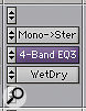 Steven Massey's WetDry plug-in allows you to create a  wet/dry balance for a chain of plug-ins on a mono track — in this case, Digi's EQIII.