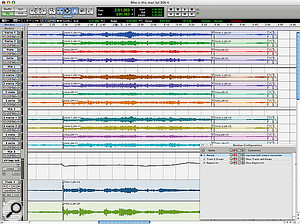 Here, I've set up three Window Configurations to switch instantly between different Edit Window setups, showing or hiding the Tracks, Groups and Region List.