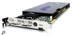 Avid's HDX cards aren't supported in older Mac Pros, and can be a challenge to fit into new ones!