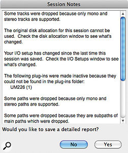 When you try to open a surround session in the basic Pro Tools 10, you'll be warned that it isn't compatible. 