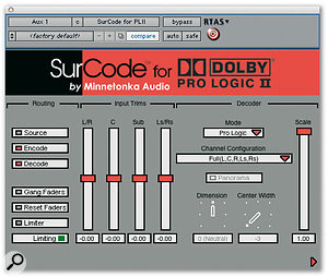 Pro Tools: Surround Sound Encoding Plug-ins