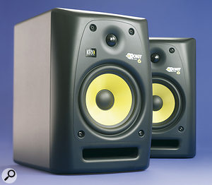 A pair of KRK RP6s, mounted on stands behind a digital piano, would be an excellent choice for reproducing its sound in an accurate and pleasing way. However, if you only need the speakers to hear piano playback and they don't need to double for mixing or other monitoring, a set of quality hi-fi speakers, such as the Wharfedale Diamond 8.2s shown here, will do the job well. They can also be picked up cheaply on the secondhand market.