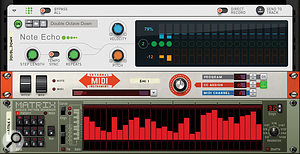 Screen 6: Because the connections to an external instrument are in the Rack they can be sequenced and modulated by other devices and Players.