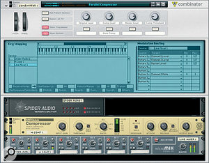 A custom Combinator design for applying parallel compression.