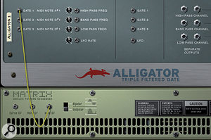 Alligator excels as a preset wonder and as a playable programmer's dream. Either way, it's all about rhythmic gated effects.