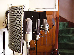 SE Reflexion Filters were used with all the mics, to minimise unwanted room sound, for the vocal test recordings. The Crowley & Tripp Studio Vocalist turned out to be our favourite for the test vocalist.