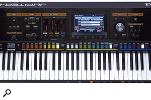 Largely eschewing the knobs and sliders of its forebear, the Jupiter 80's synth engine is accessed mostly via the 800 x 480-pixel touchscreen.