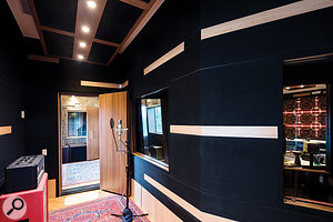 A vocal booth and a very reflective echo chamber complement the main live room.