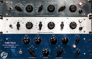 Tube-Tech CL1A and LCA-2A compressors are available, as is an Al.So Dynax 2. 