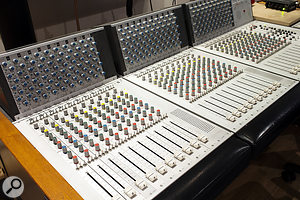 One of the studio’s most distinctive features is the EMT A100 mixing console.