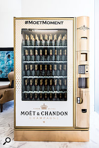 For those Champagne moments: one of only three Moet et Chandon vending machines in the world.