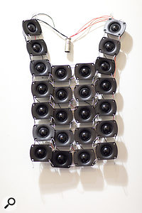 Joel Hamilton wore this tweeter collar in an episode of the web series Art Of Sound.