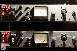 Two of the three Rohde & Schwarz valve limiters in Studio 1.