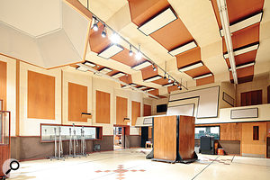 Studio B's live room is regarded as one of the best spaces in the world for recording. 