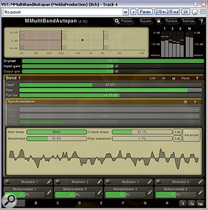 Here are two lesser-known plug-ins for adding width to a mono sample, both of which boast excellent mono compatibility: Melda's MMultiBandAutopan and Dallas Hodgson's SHEPPi.