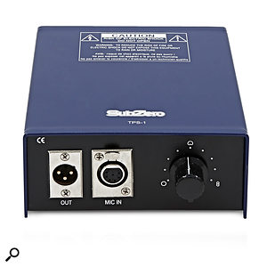 The included power supply offers a range of nine different polar patterns, from omnidirectional to figure of eight.