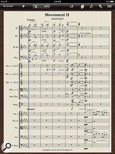 Sibelius 7.5 includes features to export scores optimised for the Avid Scorch iPad app.