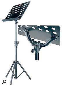 Is it an orchestral music stand, or is it the perfect supporting act for a laptop on stage? Amazingly, it's both — and for pocket money.