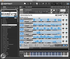 A six-row step sequencer with a difference — beats can shift around to create constantly-changing patterns.