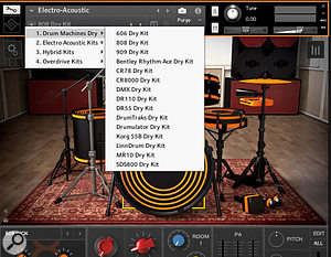 The ‘dry’ presets give you the pure sound of the 15 original machines in all their glory.