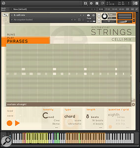 The ‘mini DAW’ that is Phrases mode can record, analyse and play back patterns, melodies and more. Its harmonic chops extend to a wide variety of chord and scale types in all keys.