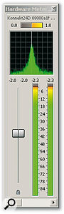 The new Hardware Meter window can also display the Phase Scope and Mono Compatibility Meter.