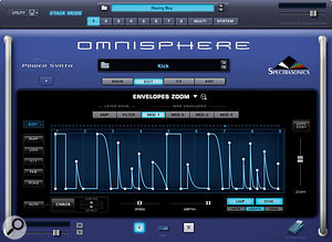 Complex envelopes such as this are easy to create in Omnisphere.