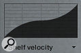 The Velocity Curve control determines instruments’ dynamic response to touch. Four preset curves are available.