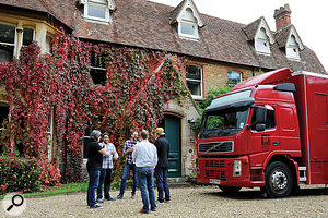 The first mobile recording truck to arrive at Headley Grange in many a  long year. 