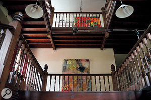 This is why we’re here: the stairwell that lent its ambience to so many classic recordings.