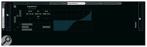 The Multi Zone can also show Track Effects and EQ (as here) or Global Effects.