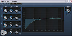 At first glance this Barry's lead vocal EQ appeared fairly sensible — but it turned out that it was just a preset and didn't actually suit the needs of the track.