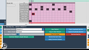 Step Clips now offer the option to route different lanes to different VST Instruments, while the Apply Common Groove function gives you access to sophisticated groove quantise options.