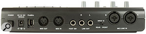 With the exception of two headphone ports and a duplicate of Input B on the front panel, all of the FireOne's I/O connections are found on the rear of the unit.