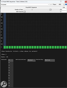 Screen 7: The final version of my sequencer.