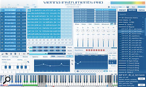 The Vienna Instruments Pro player, crammed to the gills with Vienna Dimension Strings violins articulations. 