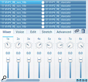 The Vienna Instrument Pro player has 16 sound slots, and is therefore recommended for use with Dimension Violins.