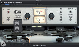 Each instance of VTM can be assigned to one of eight groups, allowing parameter changes to be applied simultaneously across multiple tracks.