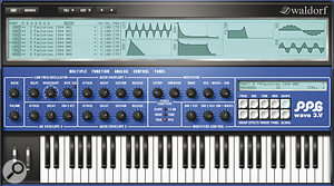 Perhaps the biggest benefit of PPG Wave 3.V, the Graph page finally makes wavetable synthesis clear and intuitive.