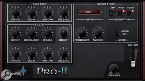 The Preset page gives you simple filter and ADSR controls over the preset patch. 